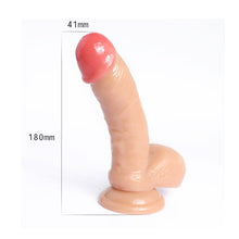 Load image into Gallery viewer, 7&#39;09&quot; Realistic Suction Cup PVC Dildo (Flesh)
